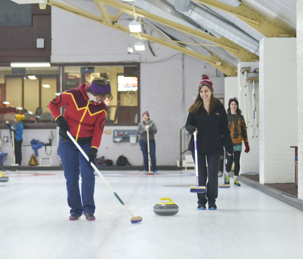 Curling - sweepers